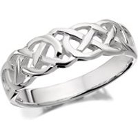 Silver Celtic Band Ring - 5mm - F5480-O