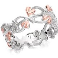 Clogau Silver And 9ct Rose Gold Tree Of Life Ring - R4842-M