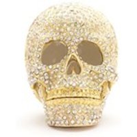 Treasured Trinkets Crystal Set Golden Skull Trinket Box - P12121