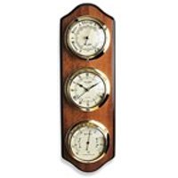 Widdop Triple Dial Clock And Weather Station Barometer - C6634