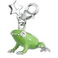 Tingle SCH165 Silver Enamel Frog Karab Clasp Charm - F8151
