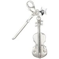 Tingle SCH40 Silver Enamel Cello Karab Clasp Charm - F8260