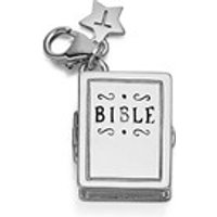 Tingle SCH48 Silver Enamel Bible Karab Clasp Charm - F8264