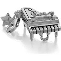 Tingle SCH78 Silver Enamel Piano Karab Clasp Charm - F8292
