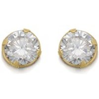 9ct Gold Cubic Zirconia Andralok Earrings - 3mm - G3996