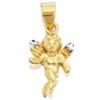 9ct Gold Two Colour Guardian Angel Charm - G5306