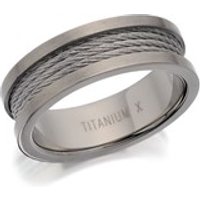 Titanium Steel Cable Ring - 7mm - J1015-W