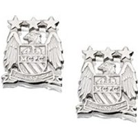Sterling Silver Manchester City FC Crest Earrings - J2021