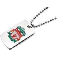 Stainless Steel Liverpool FC Dog Tag Pendant And Ball Chain - J2294
