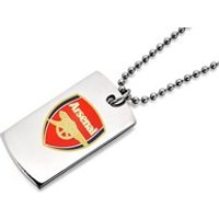 Stainless Steel Arsenal FC Dog Tag Pendant And Ball Chain - J2394