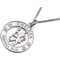 Sterling Silver Chelsea FC Crest Pendant And Chain - J2402