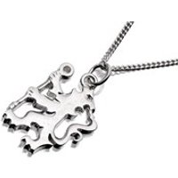 Sterling Silver Chelsea FC Lion Pendant And Chain - J2407