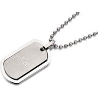 Stainless Steel West Ham FC Double Dog Tag And Ball Chain - J2588
