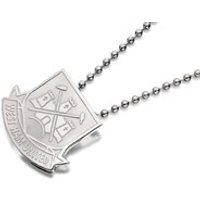 Stainless Steel West Ham FC Crest Pendant And Ball Chain - J2589