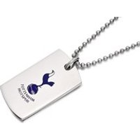 Stainless Steel Tottenham Hotspur FC Blue Cockrell Dog Tag And Ball Chain - J2794