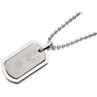 Stainless Steel Tottenham Hotspur FC Double Dog Tag And Ball Chain - J2797