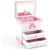 Pink Ballet Shoes Musical Jewellery Box - P5613