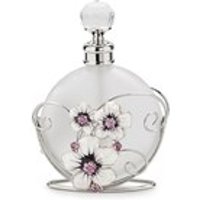 Sophia Flowers And Butterfly Glass Perfume Bottle - P6667