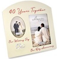 Amore 40th Anniversary Photo Frame - P7146
