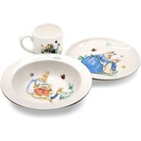 Beatrix Potter A25864 Peter Rabbit Porcelain Mug, Bowl And Plate Gift Set - P8726