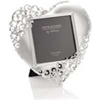 Impressions Silver Plated Filigree Heart Photo Frame - P8803