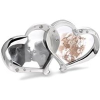 Celebrations Silver Plated Crystal Entwined Hearts Photo Frame - P8870