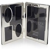 Impressions Silver Plated Double Photo Frame - P9171