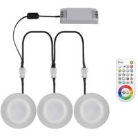 Idual Argon Glass LED Recessed Downlight With Remote 7.3 W Pack Of 3