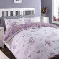 Chartwell Lilian Butterfly Purple Single Bed Cover Set