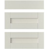IT Kitchens Brookfield Textured Mussel Style Shaker Drawer Front (W)600mm Set Of 3