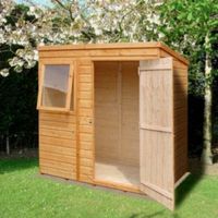 6X4 Caldey Pent Shiplap Wooden Shed With Assembly Service
