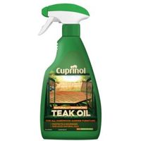 Cuprinol Naturally Enhancing Clear Teak Oil 0.5L Spray