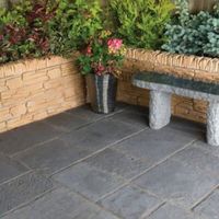 Graphite Minster Paving Patio Pack (L)2.4 (W)2.4m Pack Of 33 5.76 M²