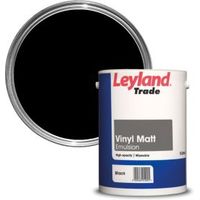 Leyland Trade Black Smooth Matt Emulsion Paint 5L