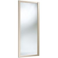 Shaker Full Length Mirror Natural Maple Effect Sliding Wardrobe Door (H)2220 Mm (W)610 Mm