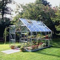 B&Q Premier Metal 8X10 Horticultural Glass Greenhouse