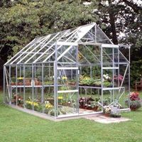 B&Q Premier Metal 8X12 Horticultural Glass Greenhouse