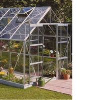 B&Q Premier Metal 8X14 Horticultural Glass Greenhouse