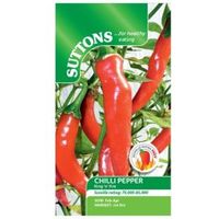 Suttons Chilli Pepper Seeds Ring 'O' Fire