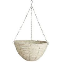 Gardman Natural Whitewash Hanging Basket 14 " - 5024160877512