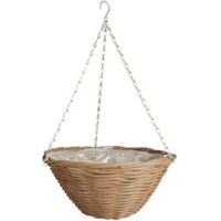 Gardman Natural Look Woven Brown Hanging Basket 14 "