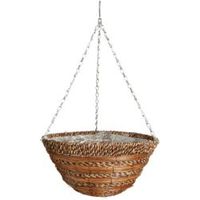 Gardman Sisal Rope & Fern Hanging Basket 14 " - 5024160877437