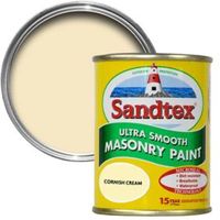 Sandtex Cornish Cream Matt Masonry Paint 0.15L Tester Pot