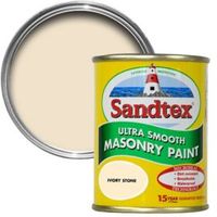 Sandtex Ivory Stone Matt Masonry Paint 0.15L Tester Pot