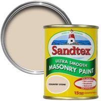 Sandtex Country Stone Beige Matt Masonry Paint 0.15L Tester Pot
