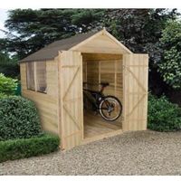 7 X7 Apex Overlap Wooden Shed With Assembly Service Base Included