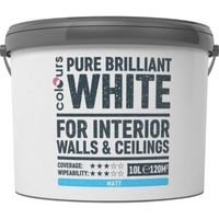 Colours White Matt Emulsion Paint 10L - 3663602823841
