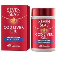 Seven Seas High Strength Pure Cod Liver Oil - 60 Capsules