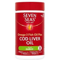 Seven Seas One A Day Pure Cod Liver Oil Plus Garlic - 90 Capsules