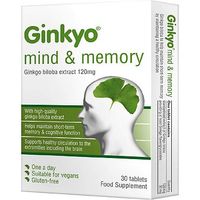 Ginkyo Mind & Memory Ginkgo Biloba 120mg One A Day 30 Tablets